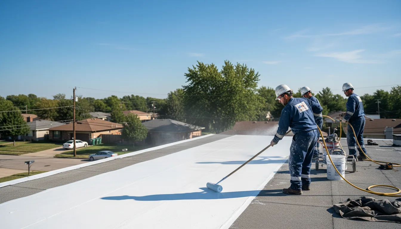 Commercial roof coating in Valier, IL near me